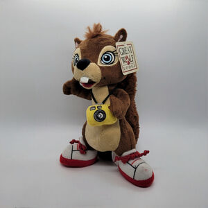 Sammy the Squirrel Stuffed Animal Plush with Camera 10" GREAT WOLF LODGE